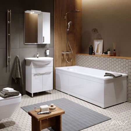 Экран под ванну Alavann Slot 170 см ALV0721001 фронтальный МДФ откидной белый