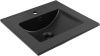 Раковина керамическая Aquanet Flat 00329252 50х40 полувстраиваемая цвет черный 1 отверстие под смеситель