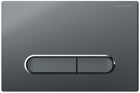Клавиша смыва механическая CHARUS Magnus FP.340.GRP.01 цвет графит