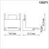 Г-соединитель (потолок/стена) с токопроводом Novotech Shino (Схино) 135271
