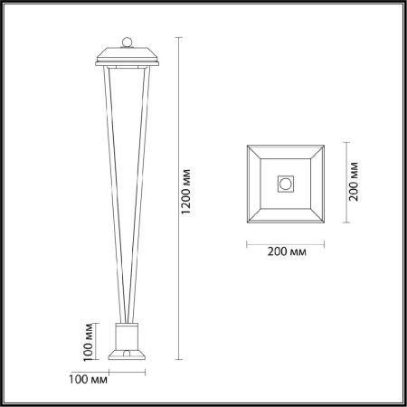 Ландшафтный светильник Odeon Light NATURE (НАТУРЕ) 6655/12GA3