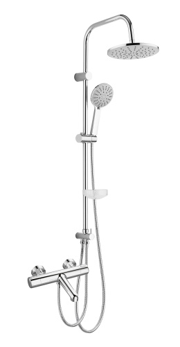 Душевая стойка Agger Thermo A2493500 настенная цвет хром - фото 2