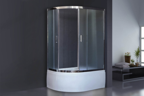 Душевой уголок Royal Bath BK RB8120BK-C-CH-R 120х80 стекло прозрачное профиль хром глянцевый