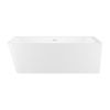 Ванна акриловая Wellsee Bromance 231603000 170х80 пристенная асимметричная с ножками