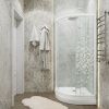 Душевой уголок Тритон Стандарт Щ0000061791 100х100 стекло с рисунком профиль белый с поддоном