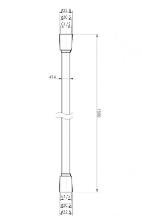 Душевой шланг Cezares CZR CZR-FD-150-01 хром