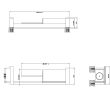 Стойка с бумагодержателем и ершиком Gessi Rettangolo 20868#031