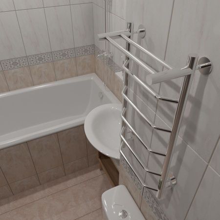 Полотенцесушитель электрический Тругор Пэк Пэксп6П80х4032 45х80 хром