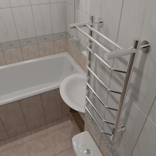 Полотенцесушитель Тругор Пэк Пэксп6П80х4032 45х80 электрический хром - фото 4