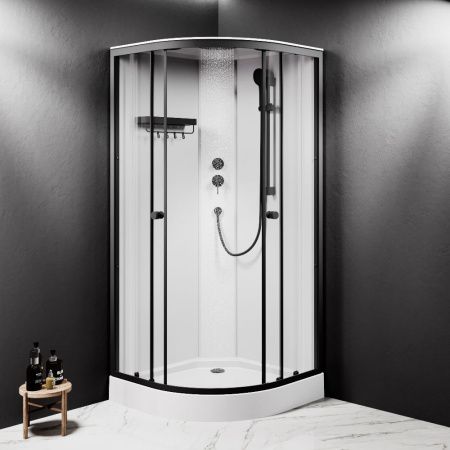 Душевая кабина Am.Pm X-Joy W94C-401-090BT 90х90 четверть круга без крыши ориентация универсальная