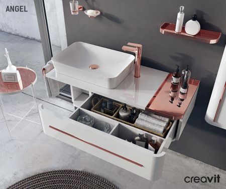 Шкаф-пенал Creavit Angel AL2120.00.BB ЗОЛОТО 50х230