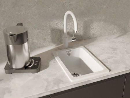 Кухонная мойка Rivelato BERKANA BK-25 brina 30х45 цвет белый