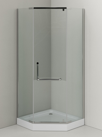 Душевой уголок Agger A03-090TCR 88х88 стекло прозрачное профиль хром глянцевый с поддоном