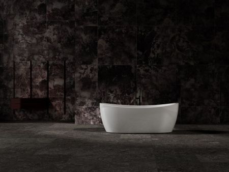 Ванна из искусственного камня Vincea Solid Surface VBT-6S03MW 170х80 отдельностоящая овальная