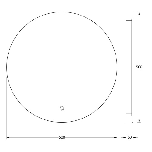 Зеркало в ванную Evoform Ledshine BY 2642 50х50 - фото 2