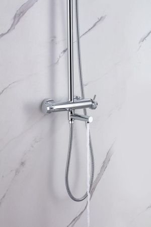 Душевая стойка Allen Brau Priority 5.31A10-00 настенная цвет хром