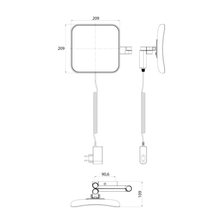 Косметическое зеркало Emco Kosmetikspiegel 1095 133 51
