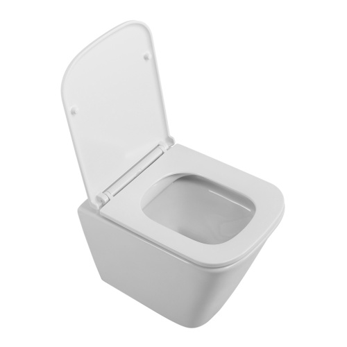 Унитаз подвесной BelBagno DUE BB3103CHR/SC белый с сиденьем микролифт безободковый каскадный смыв - фото 2