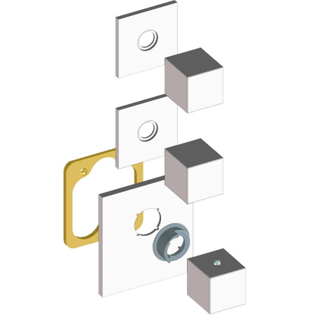 Смеситель для душа Bossini Outlets Z032203.030_УЦ встраиваемый в стену хром (мелкие царапины)