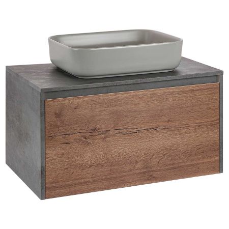 Тумба под раковину Vincea Mesa VMC-2MS800TB 80х50 подвесная цвет коричневый