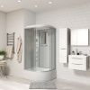 Душевая кабина Niagara Classic 23101424LF 120х80 асимметричная с крышей ориентация левая