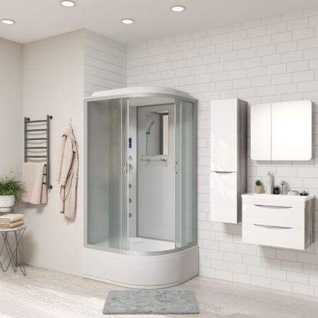 Душевая кабина Niagara Classic 23101424LF 120х80 асимметричная с крышей ориентация левая