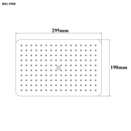 Верхний душ Bond Cube B03-9988 черный матовый