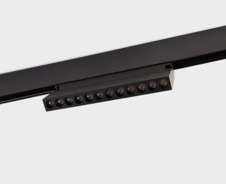 Трековый магнитный светильник Italline Atom (Атом) IT012-5023 black 3000K