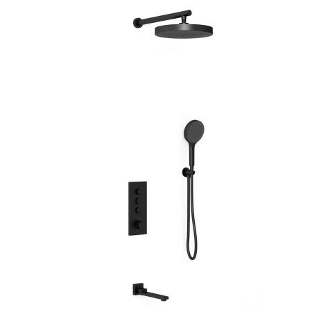 Душевая система Vincea VSFW-433TI2MB встраиваемая в стену цвет черный с термостатом