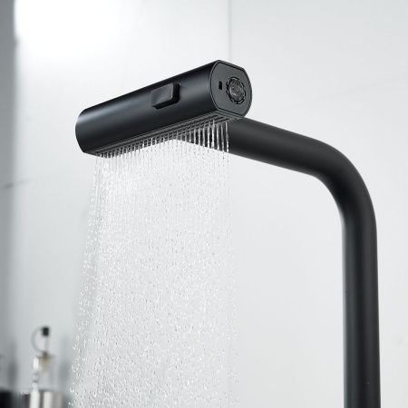 Смеситель для кухни Shevanik S263H на мойку черный