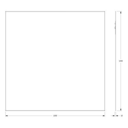 Зеркало Evoform Standard BY 0236 100х100 подвесное