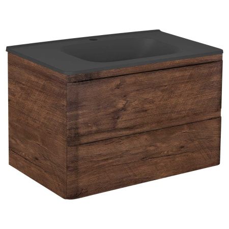 Тумба под раковину Vincea Vico VMC-2V800RW 80х50 подвесная цвет коричневый