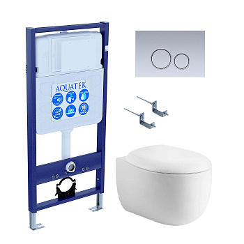 Сет унитаз + инсталляция Aquatek SET AQUATEK АЛЬТАИР cm-019 4в1