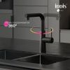 Смеситель для кухни IDDIS Pure PURBLPFi05N на мойку черный