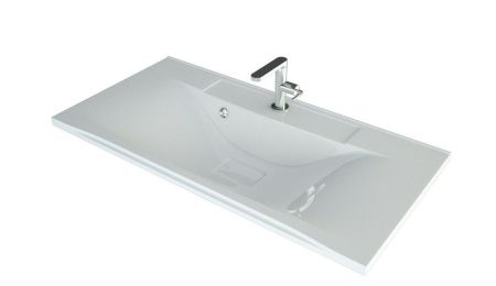 Тумба под раковину Stella Polar Абигель SP-00001126 90х40 напольная цвет серый