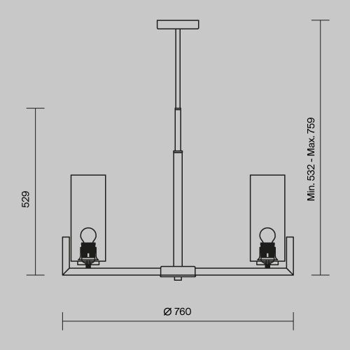 Светильник подвесной Maytoni Fortano Modern MOD089PL-08BS - фото 3