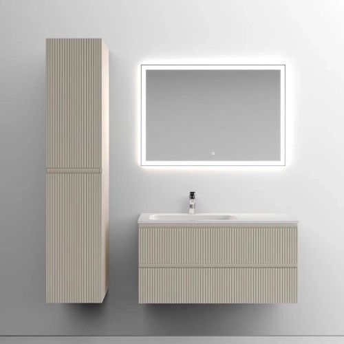 Тумба под раковину Sancos SNOB T SNT100LCE 100х40 подвесная цвет бежевый - фото 4