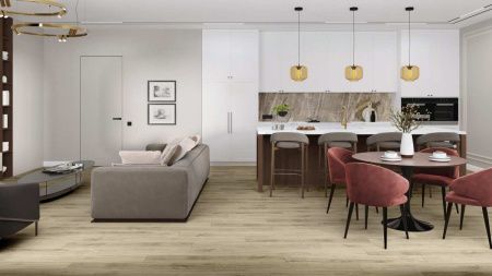 Кварцвиниловая плитка Damy Floor FAMILY LVT SL3739-3-LVT Дуб Белый толщина 0.25 см 43 класс 1227х187
