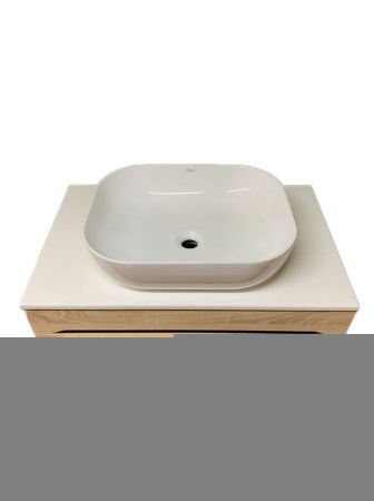 Тумба с раковиной Sintesi STL.W7817_SIN-LVB-APP-403 60х60 подвесная цвет белый