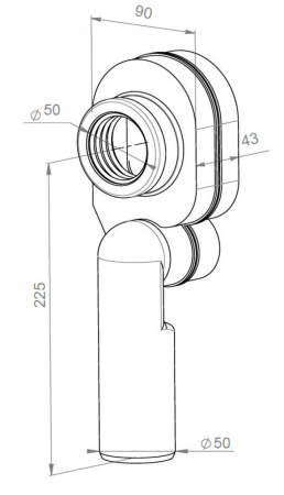 Писсуар Santek Гала 1WH501805 подвесной белый