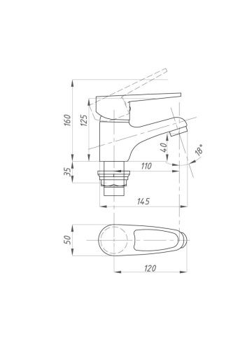 Смеситель FAUZT FZs-940-126 на раковину хром - фото 4