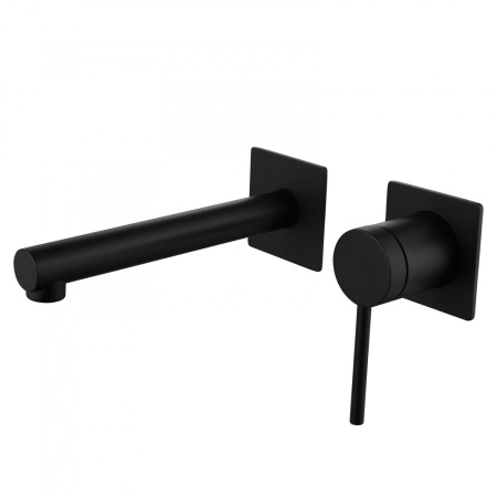 Смеситель ABBER Emotion AF8812B встраиваемый в стену черный матовый
