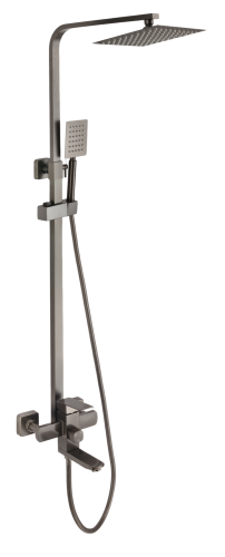 Душевая стойка Fmark FS8145Q настенная цвет графит - фото 2