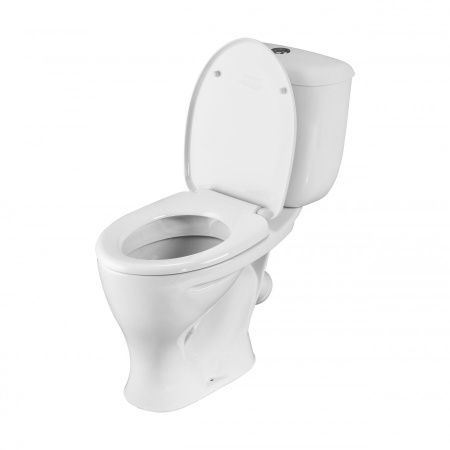 Унитаз-компакт напольный с бачком Santeri Воротынский 1P4017S0000BF белый с сиденьем каскадный смыв