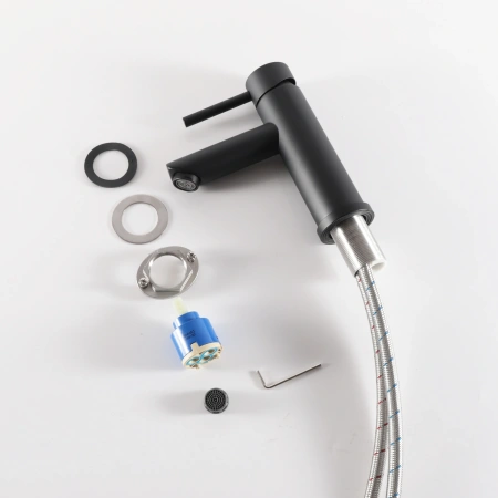 Смеситель Gid Cascada Berlin SS080-BM-K (SS080BMK) на раковину черный матовый