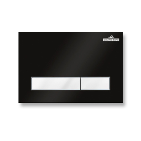 Клавиша смыва механическая Lavinia Boho RelFix 38050601 цвет черный матовый/белый
