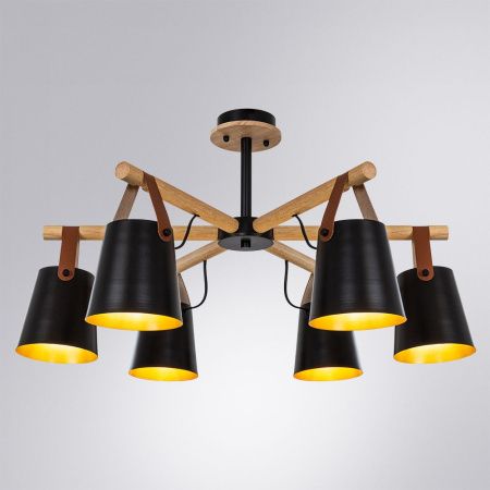 Люстра на штанге Arte Lamp Thomas (Тхомас) A7032PL-6BK