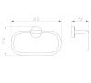 Полотенцедержатель (кольцо) Wonzon & Woghand Simple WW-6513