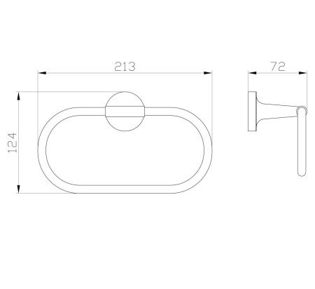 Полотенцедержатель (кольцо) Wonzon & Woghand Simple WW-6513