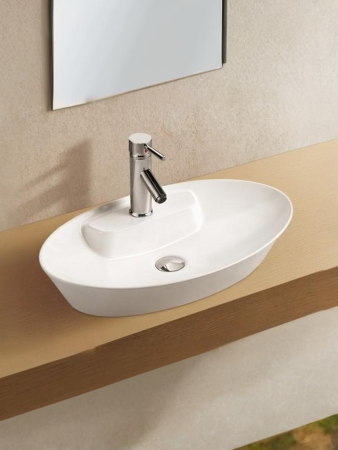 Раковина из сантехнического фаянса WeltWasser WW SK 10000003858 60х40 подвесная цвет белый без отверстий под смеситель